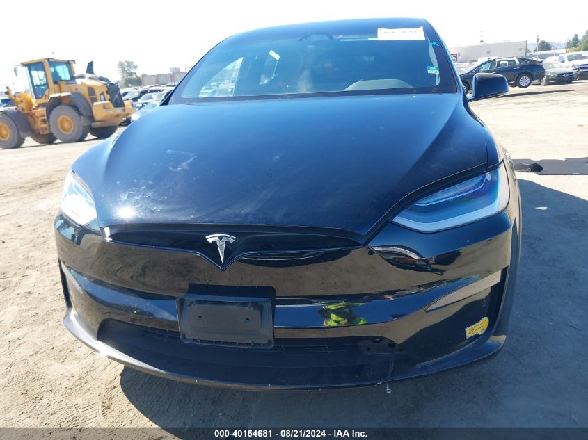 2021 Tesla Model X Long Range Dual Motor All-Wheel Drive VIN: 5YJXCBE57MF326410 Lot: 40154681