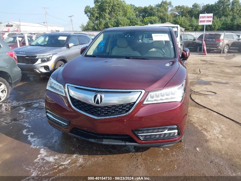 2014 Acura Mdx Technology Package VIN: 5FRYD4H42EB030095 Lot: 40154733