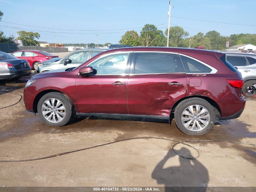 2014 Acura Mdx Technology Package VIN: 5FRYD4H42EB030095 Lot: 40154733