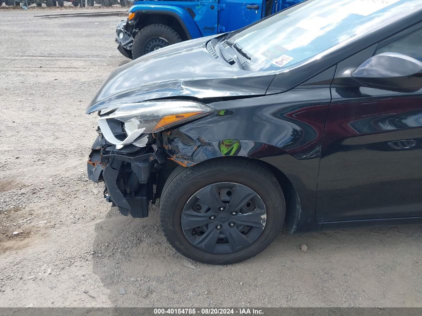 2016 Hyundai Elantra Se VIN: 5NPDH4AE3GH769987 Lot: 40154785