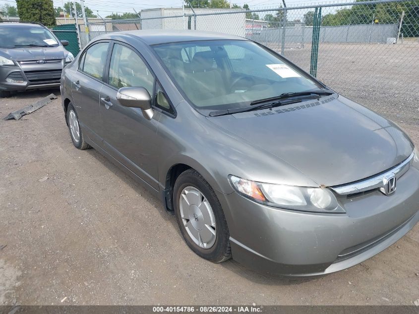 2008 Honda Civic Hybrid VIN: JHMFA362X8S001480 Lot: 40154786