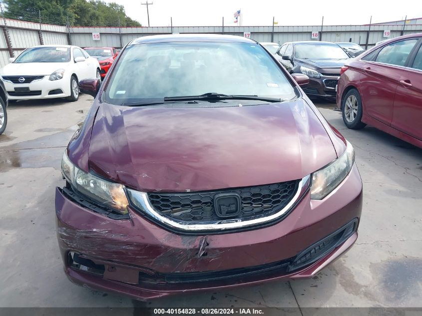 2014 Honda Civic Lx VIN: 2HGFB2F53EH510530 Lot: 40154828