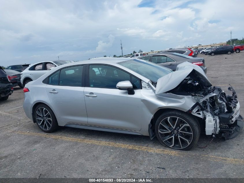 2021 Toyota Corolla Se/Night Shade VIN: 5YFS4MCE9MP091700 Lot: 40154893