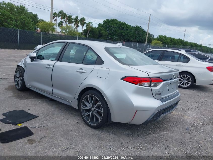 2021 Toyota Corolla Se/Night Shade VIN: 5YFS4MCE9MP091700 Lot: 40154893