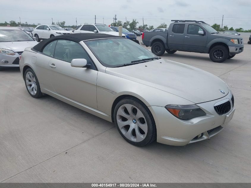 2004 BMW 645 Ci Automatic VIN: WBAEK73434B320914 Lot: 40154917