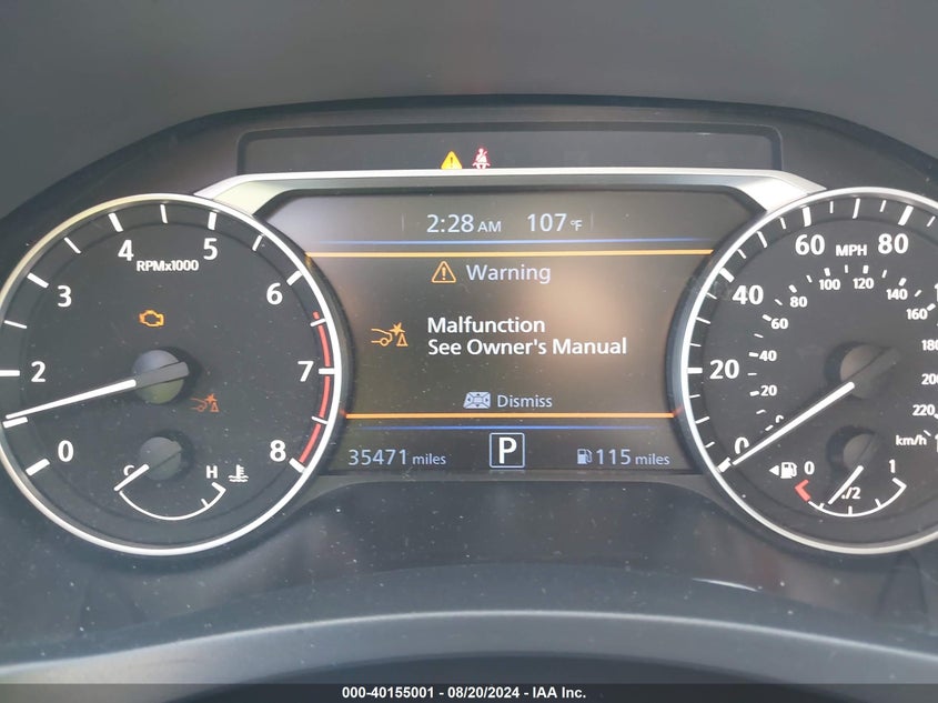 2022 Nissan Altima Sv VIN: 1N4BL4DV2NN392945 Lot: 40155001