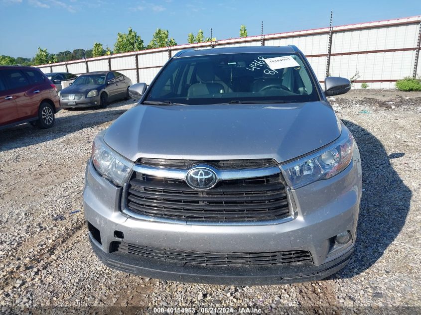 2015 Toyota Highlander Limited Platinum V6 VIN: 5TDDKRFH7FS214468 Lot: 40154953