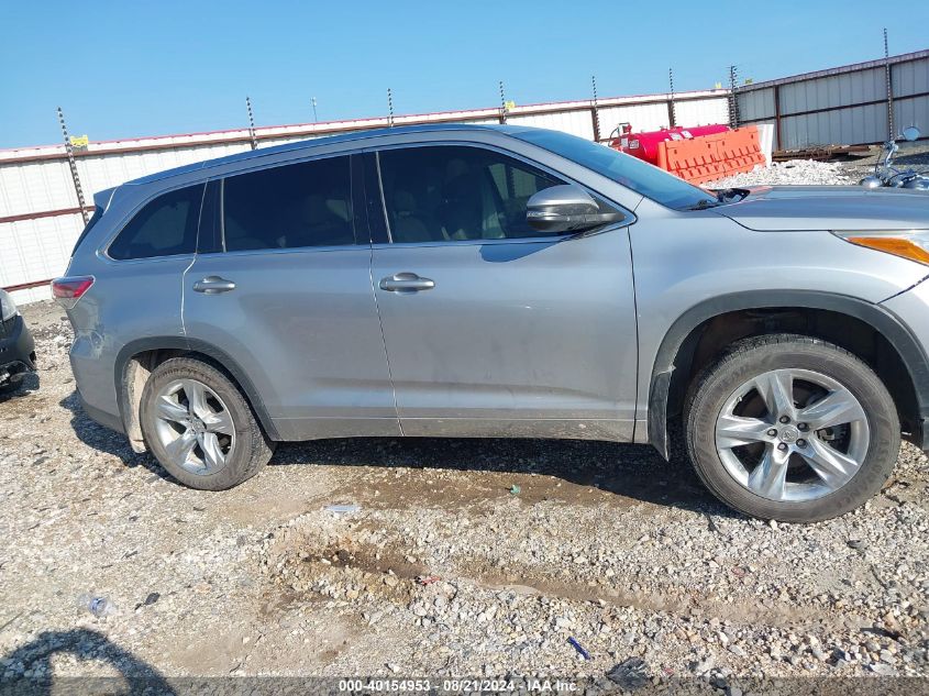 2015 Toyota Highlander Limited Platinum V6 VIN: 5TDDKRFH7FS214468 Lot: 40154953