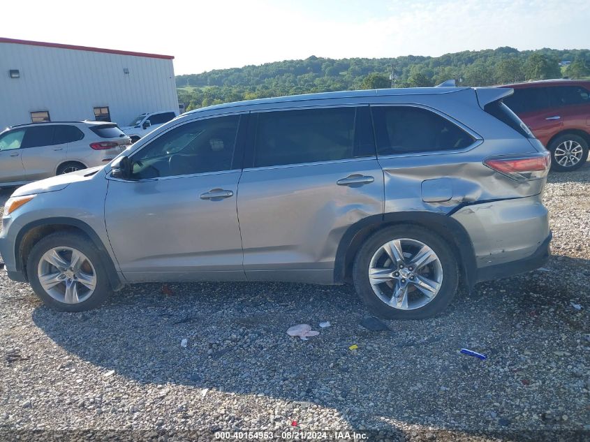 2015 Toyota Highlander Limited Platinum V6 VIN: 5TDDKRFH7FS214468 Lot: 40154953