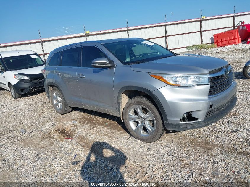 2015 TOYOTA HIGHLANDER LIMITED PLATINUM V6 - 5TDDKRFH7FS214468