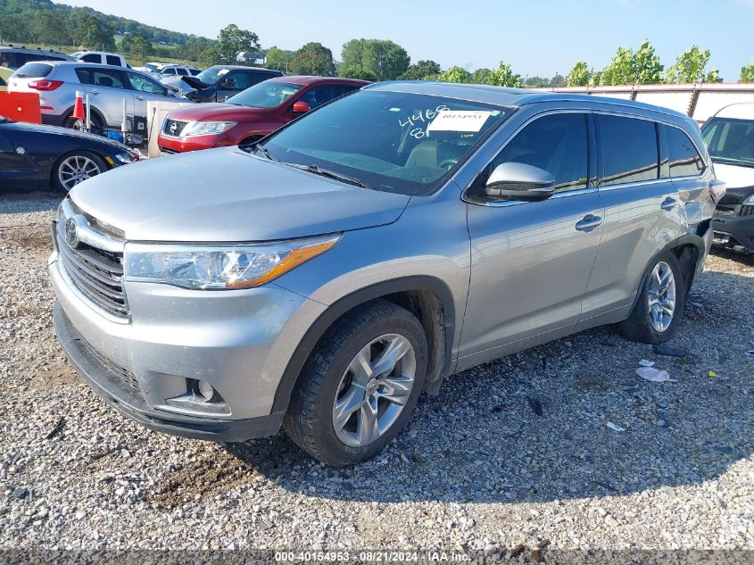 2015 Toyota Highlander Limited Platinum V6 VIN: 5TDDKRFH7FS214468 Lot: 40154953