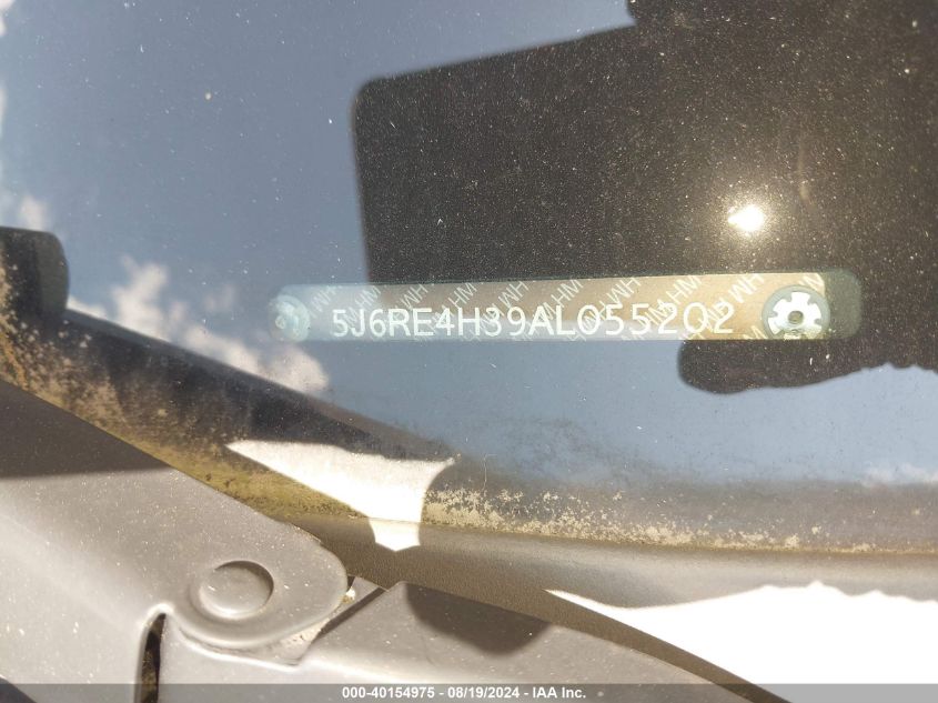 2010 Honda Cr-V Lx VIN: 5J6RE4H39AL055202 Lot: 40154975