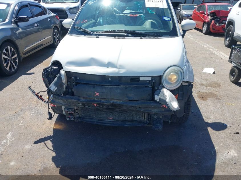 2013 Fiat 500 Pop VIN: 3C3CFFAR1DT655390 Lot: 40155111