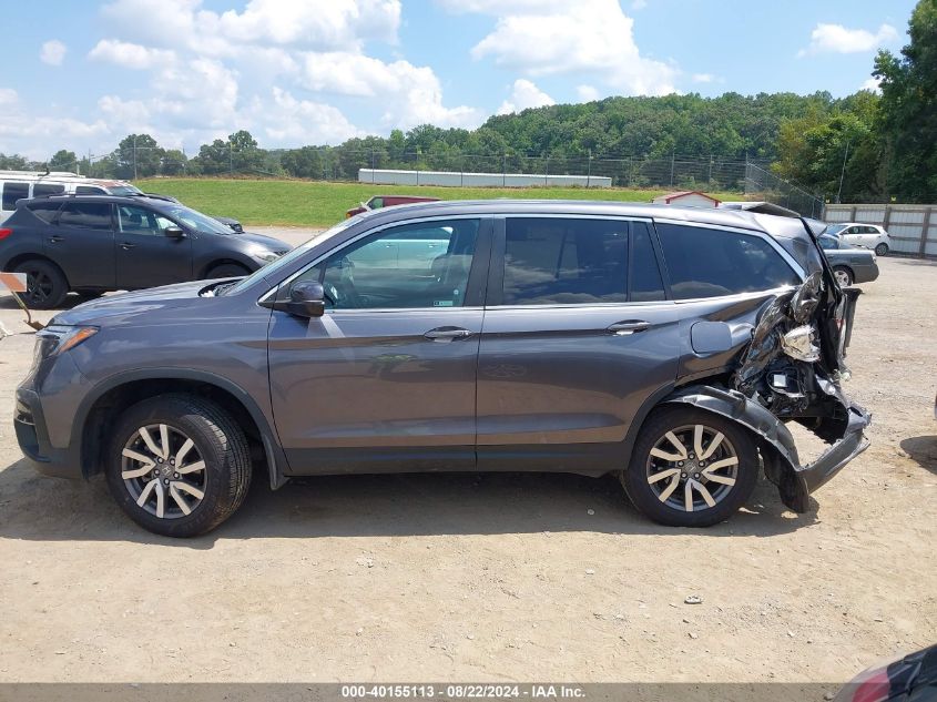 2021 Honda Pilot Awd Ex VIN: 5FNYF6H3XMB057638 Lot: 40155113