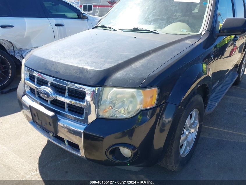 2008 Ford Escape Limited VIN: 1FMCU04178KD92507 Lot: 40155127