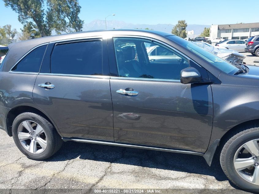 2012 Acura Mdx Technology Package VIN: 2HNYD2H38CH533581 Lot: 40155221