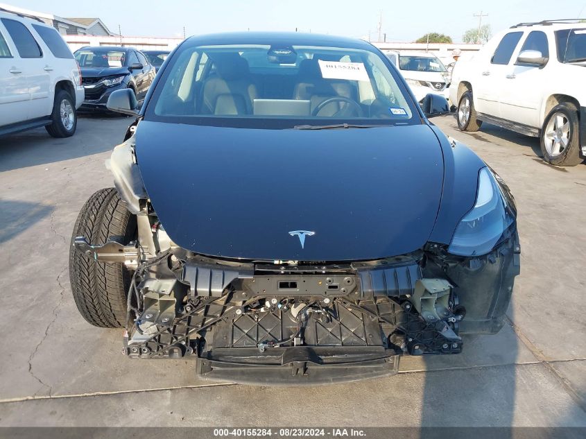 2022 Tesla Model 3 Long Range Dual Motor All-Wheel Drive VIN: 5YJ3E1EB2NF332237 Lot: 40155284