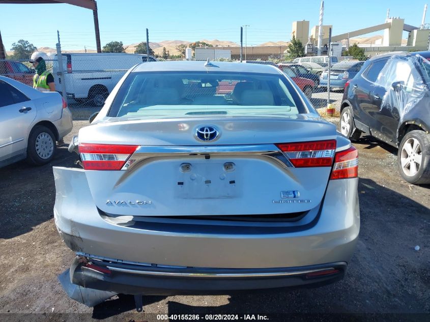 2015 Toyota Avalon Hybrid Limited VIN: 4T1BD1EB5FU047678 Lot: 40155286