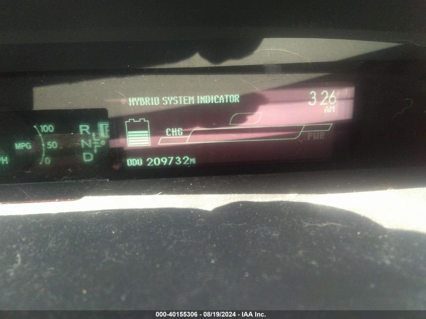 2010 Toyota Prius Ii VIN: JTDKN3DU2A0211923 Lot: 40155306