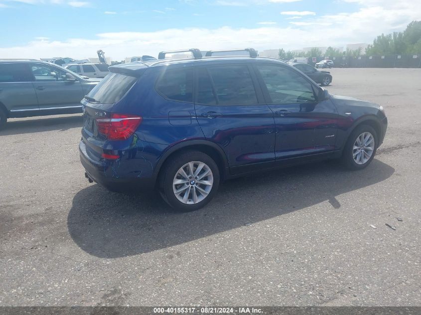 2017 BMW X3 xDrive28I VIN: 5UXWX9C39H0W76201 Lot: 40155317