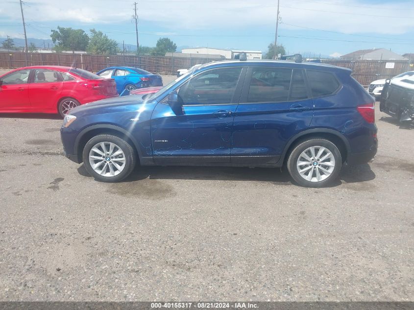 2017 BMW X3 xDrive28I VIN: 5UXWX9C39H0W76201 Lot: 40155317