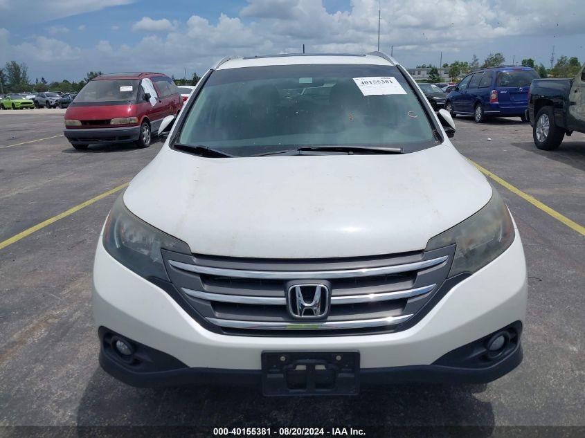 2012 Honda Cr-V Ex-L VIN: 5J6RM3H75CL019168 Lot: 40155381