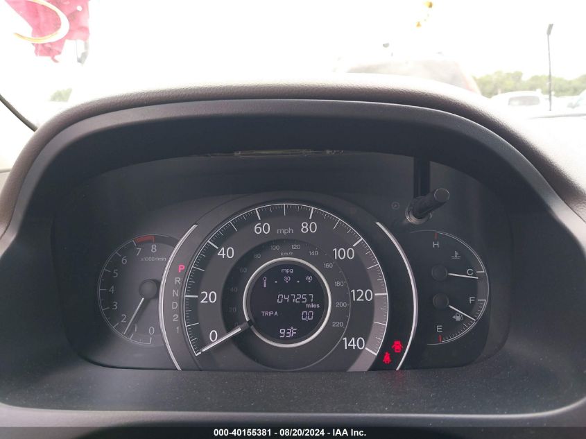 2012 Honda Cr-V Ex-L VIN: 5J6RM3H75CL019168 Lot: 40155381