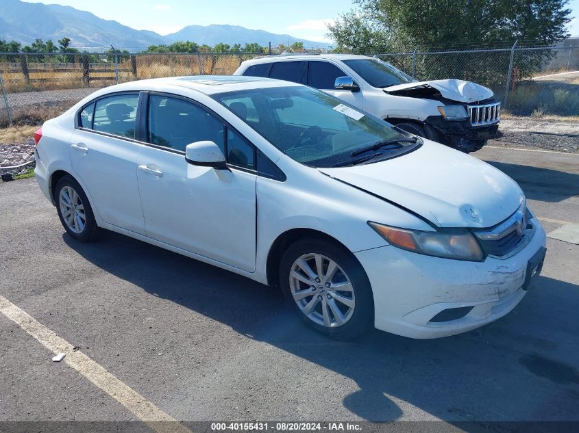 2012 Honda Civic Exl VIN: 19XFB2F99CE361129 Lot: 40155431