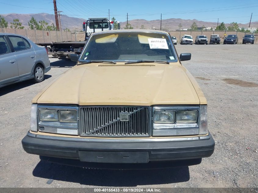 1985 Volvo 244 Dl/Gl VIN: YV1AX8846F3106878 Lot: 40155433