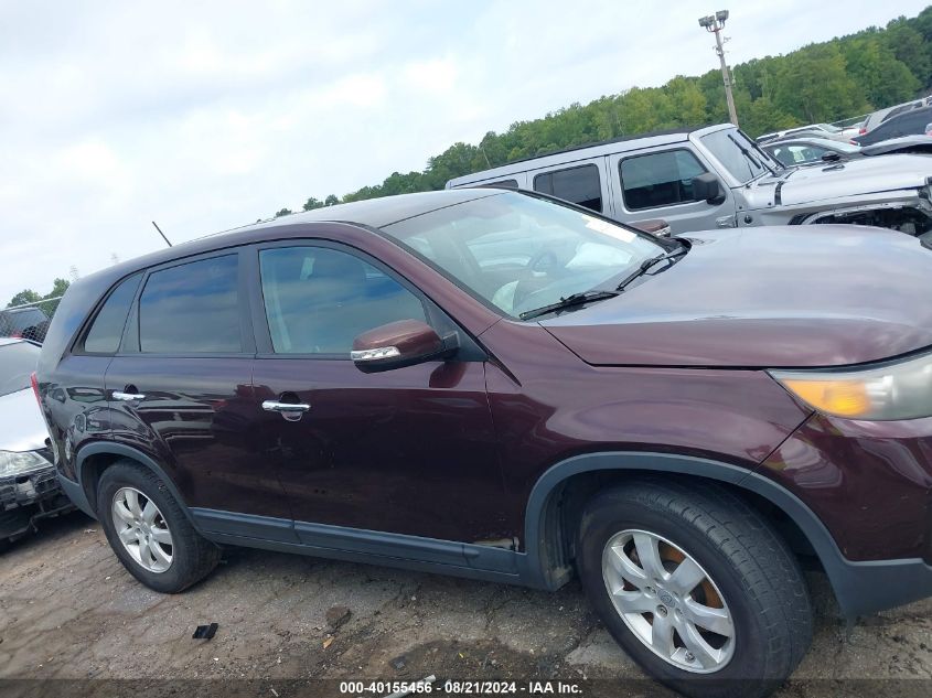 2011 Kia Sorento Lx VIN: 5XYKT3A18BG127245 Lot: 40155456