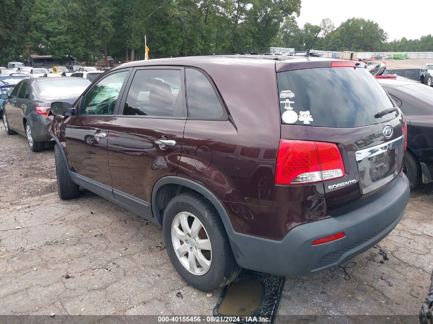 2011 Kia Sorento Lx VIN: 5XYKT3A18BG127245 Lot: 40155456