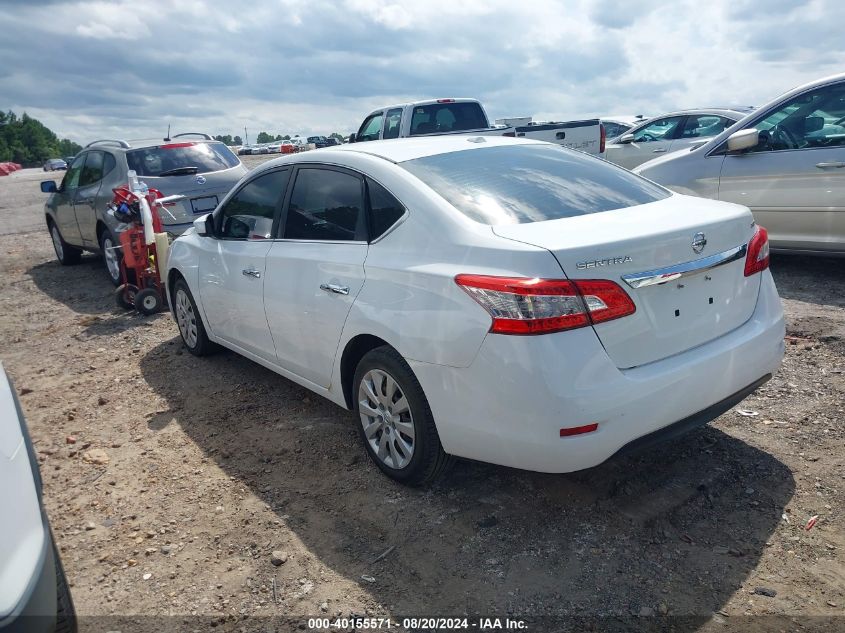 2015 Nissan Sentra Fe+ S/S/Sl/Sr/Sv VIN: 3N1AB7AP2FL657545 Lot: 40155571