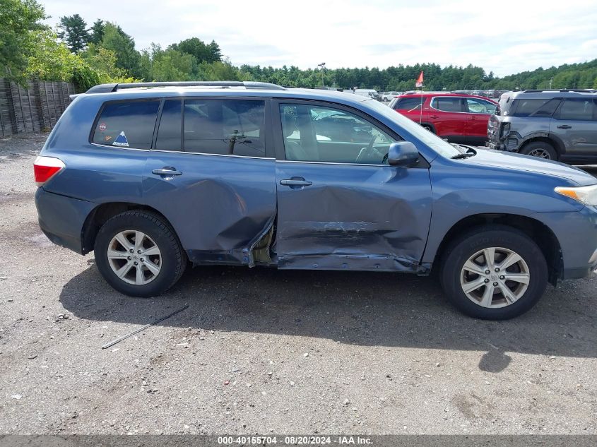 2013 Toyota Highlander Base Plus V6 VIN: 5TDBK3EH8DS247062 Lot: 40155704