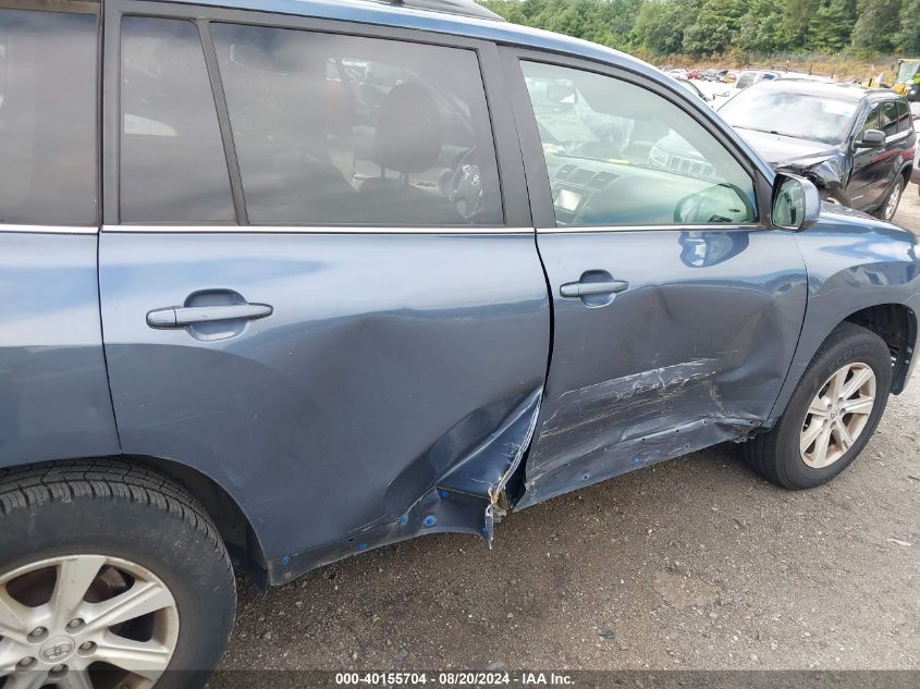 2013 Toyota Highlander Base Plus V6 VIN: 5TDBK3EH8DS247062 Lot: 40155704