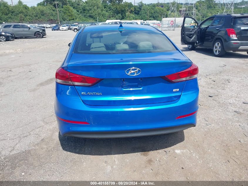 2017 Hyundai Elantra Se VIN: KMHD74LFXHU372062 Lot: 40155709