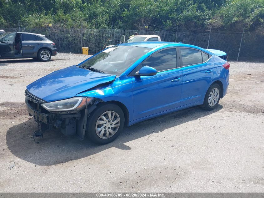 2017 Hyundai Elantra Se VIN: KMHD74LFXHU372062 Lot: 40155709