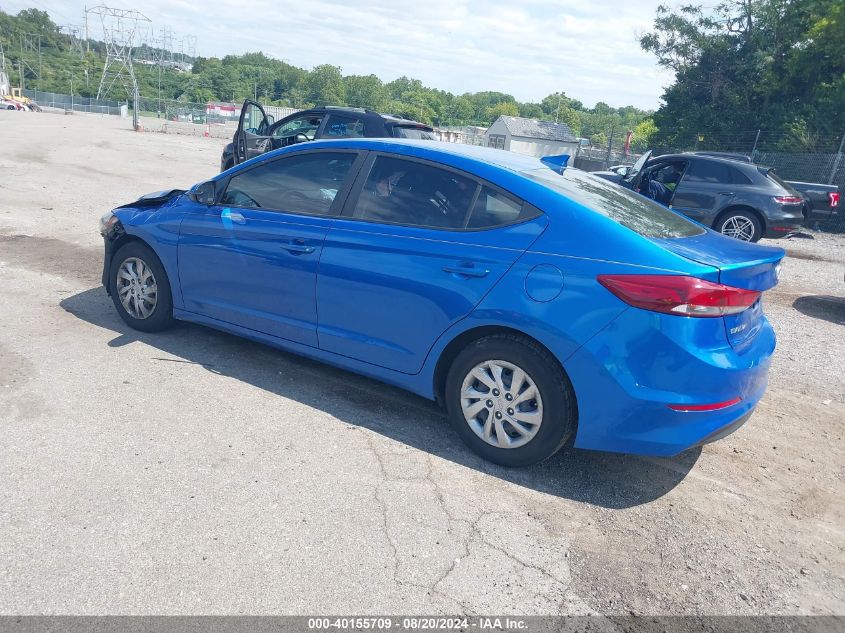 2017 Hyundai Elantra Se VIN: KMHD74LFXHU372062 Lot: 40155709