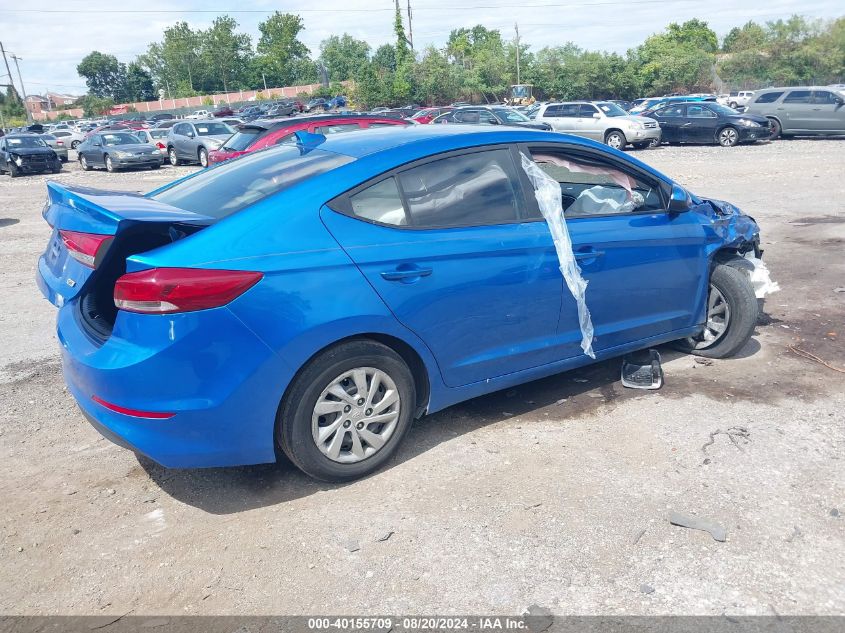 2017 Hyundai Elantra Se VIN: KMHD74LFXHU372062 Lot: 40155709