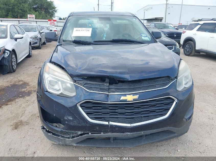 2016 Chevrolet Equinox Ls VIN: 2GNALBEK5G6227081 Lot: 40155720