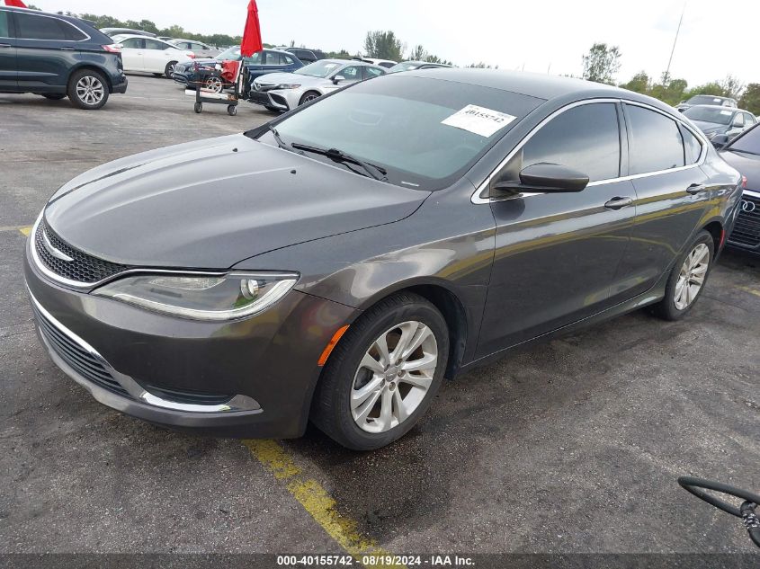 2015 Chrysler 200 Limited VIN: 1C3CCCAB2FN735326 Lot: 40155742