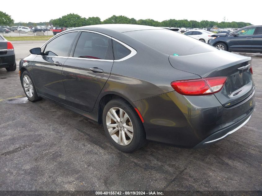 2015 Chrysler 200 Limited VIN: 1C3CCCAB2FN735326 Lot: 40155742