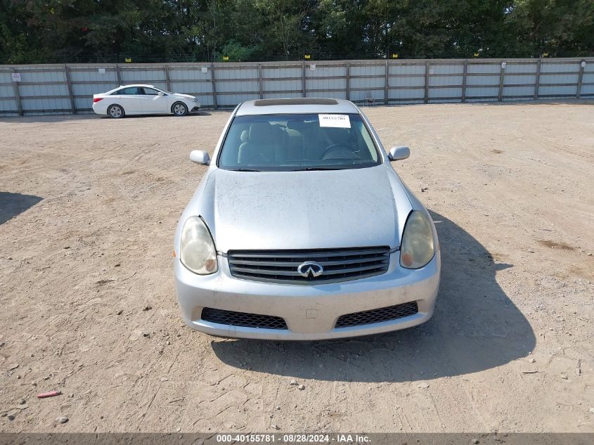 2006 Infiniti G35 VIN: JNKCV51E16M501095 Lot: 40155781