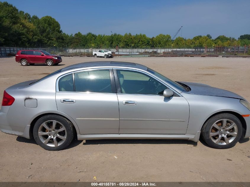 2006 Infiniti G35 VIN: JNKCV51E16M501095 Lot: 40155781