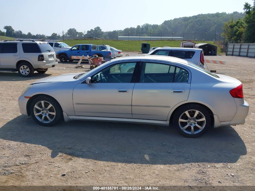 2006 Infiniti G35 VIN: JNKCV51E16M501095 Lot: 40155781