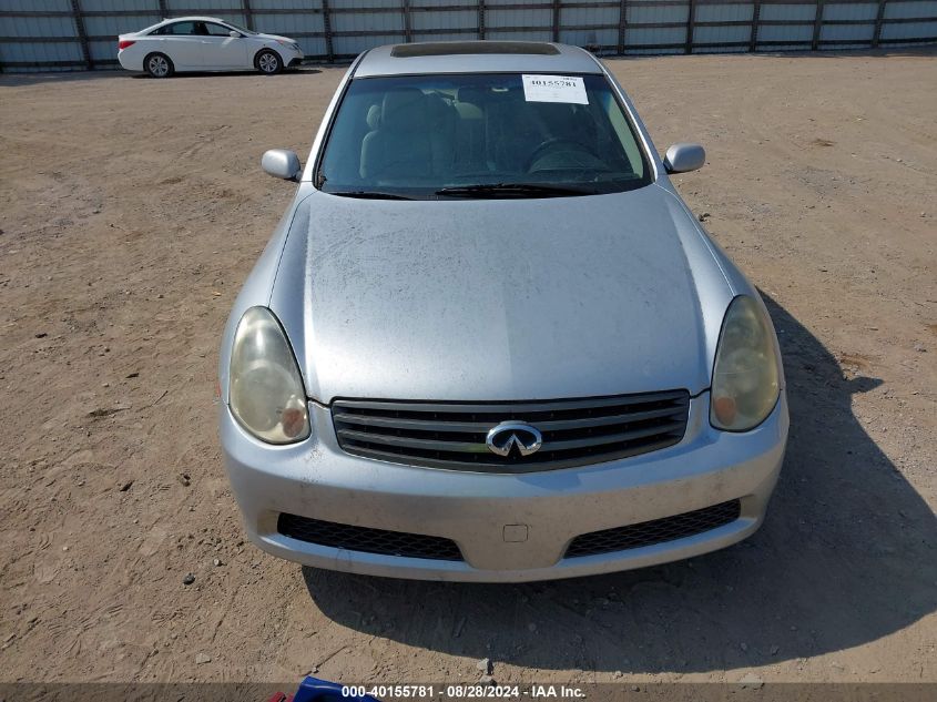 2006 Infiniti G35 VIN: JNKCV51E16M501095 Lot: 40155781