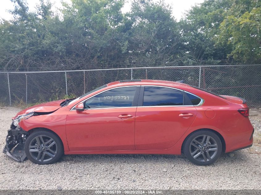 2019 Kia Forte Ex VIN: 3KPF54AD1KE061212 Lot: 40155789