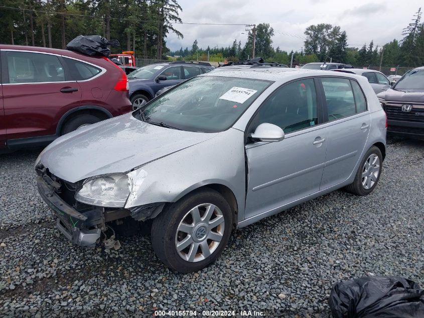 2009 Volkswagen Rabbit S VIN: WVWDB71KX9W002224 Lot: 40155794