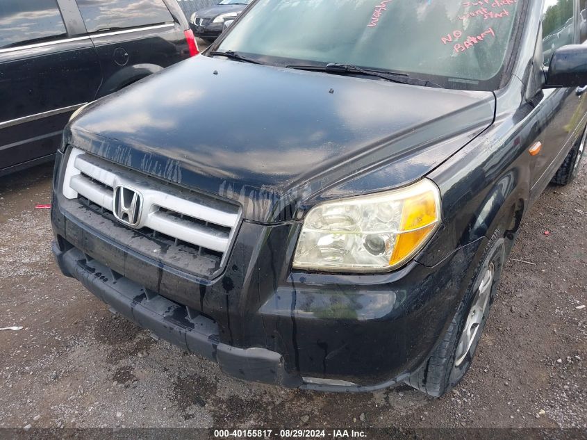 2007 Honda Pilot Ex-L VIN: 5FNYF28517B012229 Lot: 40155817