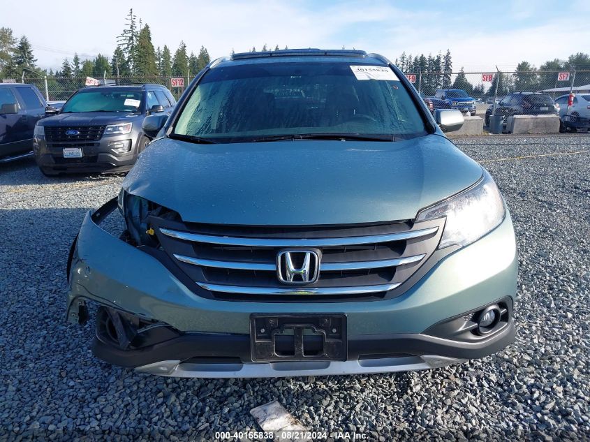 2012 Honda Cr-V Ex-L VIN: 2HKRM4H7XCH614453 Lot: 40155838