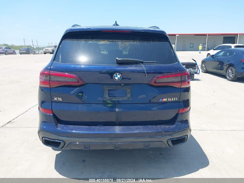 2022 BMW X5 M50I VIN: 5UXJU4C02N9J33601 Lot: 40155875